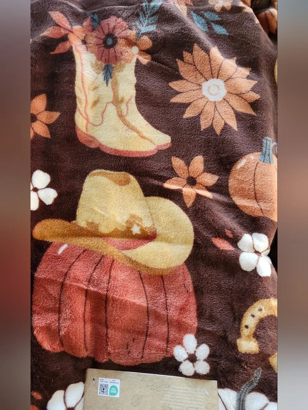 Olivia & Co. Fall Cowboy Boots And Hats Pumpkin Flowers